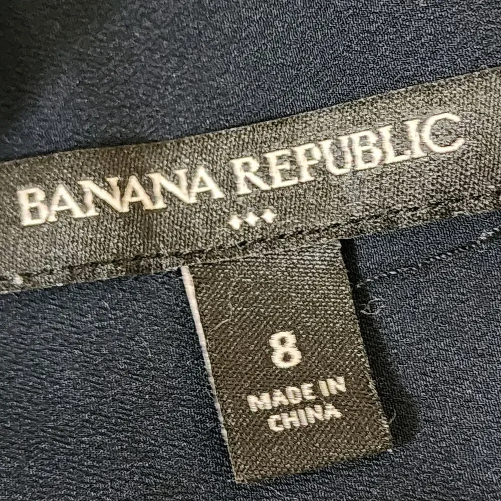 Banana Republic Size 8 Navy Blue Work Dress - Picture 5 of 7
